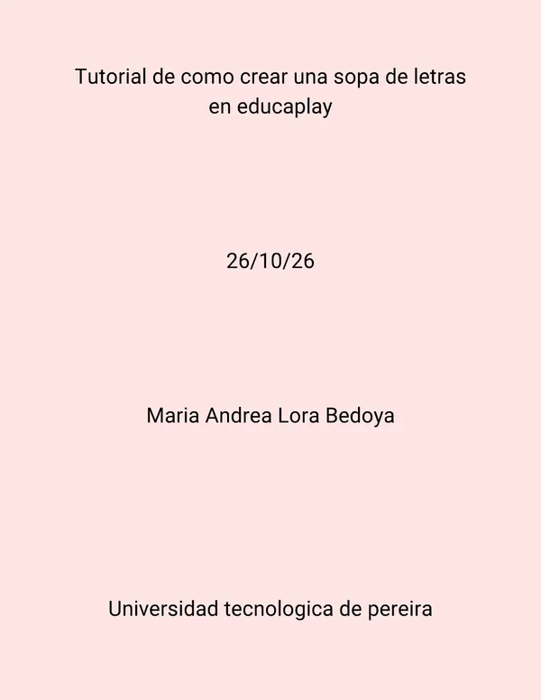 Tutorial en educaplay 