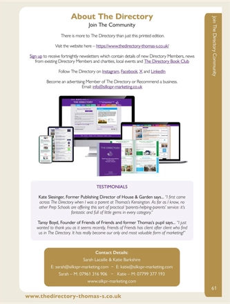 The Directory 13th Edition — page 61