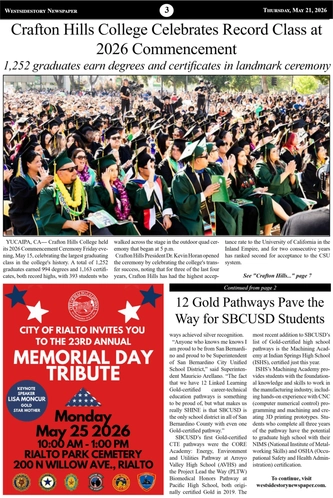 Thursday May 21, 2026 | Vol 40 No 10 — page 3