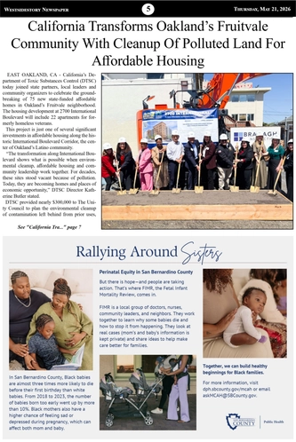 Thursday May 21, 2026 | Vol 40 No 10 — page 5