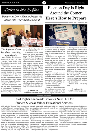 Thursday May 21, 2026 | Vol 40 No 10 — page 6