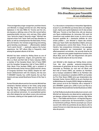 JUNO Awards 2026 | Digital Program — page 11