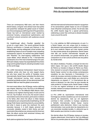 JUNO Awards 2026 | Digital Program — page 17