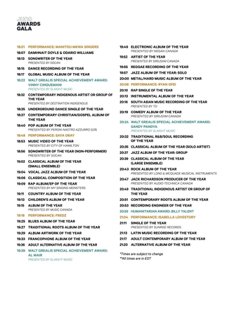 JUNO Awards 2026 | Digital Program — page 34