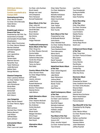 JUNO Awards 2026 | Digital Program — page 40