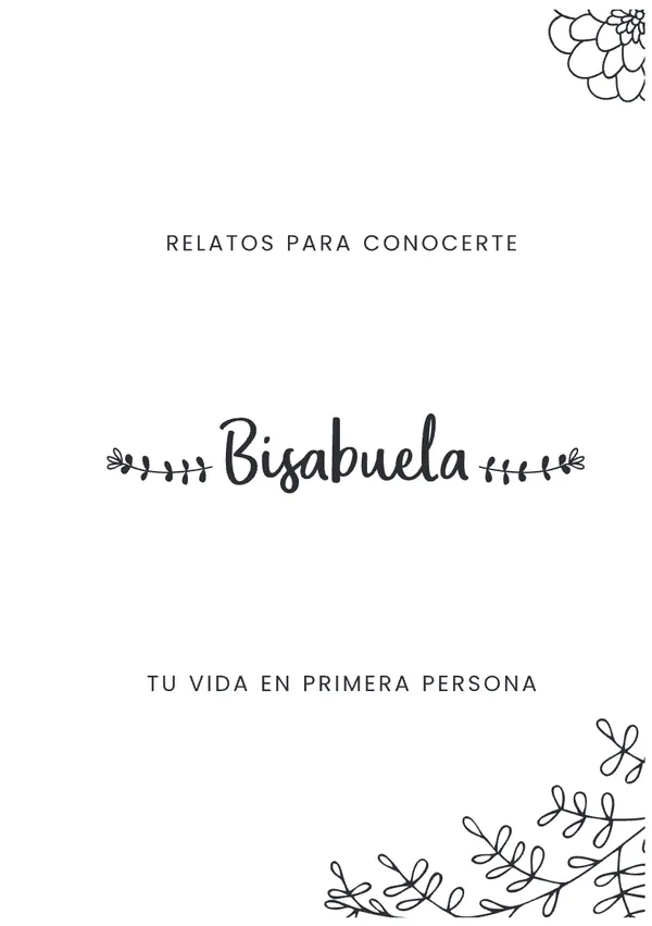 ALBUM RELATOS - BISABUELA