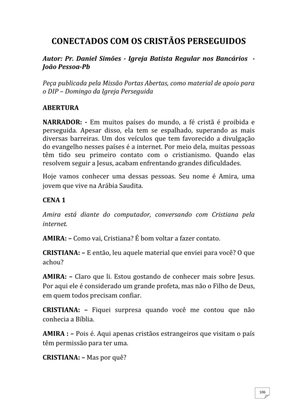 Teatro Missionário – Peças teatrais e jograis sobre Missões e Evangelização para igrejas evangélicas — page 106