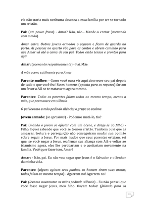 Teatro Missionário – Peças teatrais e jograis sobre Missões e Evangelização para igrejas evangélicas — page 113