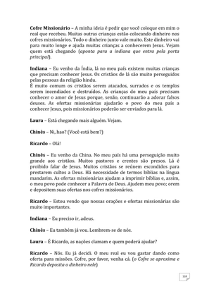 Teatro Missionário – Peças teatrais e jograis sobre Missões e Evangelização para igrejas evangélicas — page 118