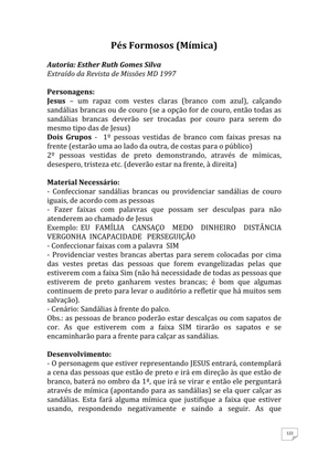 Teatro Missionário – Peças teatrais e jograis sobre Missões e Evangelização para igrejas evangélicas — page 122