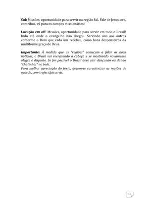 Teatro Missionário – Peças teatrais e jograis sobre Missões e Evangelização para igrejas evangélicas — page 135