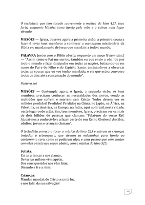 Teatro Missionário – Peças teatrais e jograis sobre Missões e Evangelização para igrejas evangélicas — page 143