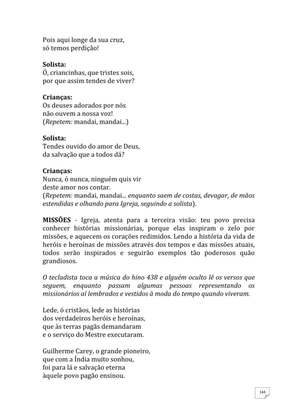 Teatro Missionário – Peças teatrais e jograis sobre Missões e Evangelização para igrejas evangélicas — page 144