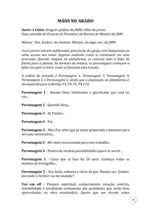 Teatro Missionário – Peças teatrais e jograis sobre Missões e Evangelização para igrejas evangélicas — page 149