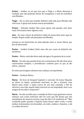 Teatro Missionário – Peças teatrais e jograis sobre Missões e Evangelização para igrejas evangélicas — page 153