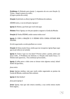 Teatro Missionário – Peças teatrais e jograis sobre Missões e Evangelização para igrejas evangélicas — page 159