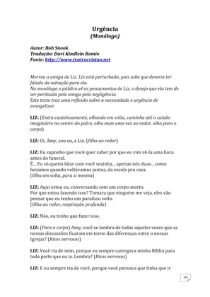 Teatro Missionário – Peças teatrais e jograis sobre Missões e Evangelização para igrejas evangélicas — page 162
