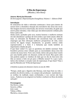 Teatro Missionário – Peças teatrais e jograis sobre Missões e Evangelização para igrejas evangélicas — page 171