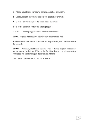 Teatro Missionário – Peças teatrais e jograis sobre Missões e Evangelização para igrejas evangélicas — page 185