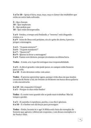 Teatro Missionário – Peças teatrais e jograis sobre Missões e Evangelização para igrejas evangélicas — page 195