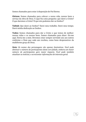 Teatro Missionário – Peças teatrais e jograis sobre Missões e Evangelização para igrejas evangélicas — page 212