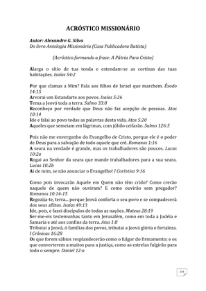 Teatro Missionário – Peças teatrais e jograis sobre Missões e Evangelização para igrejas evangélicas — page 216