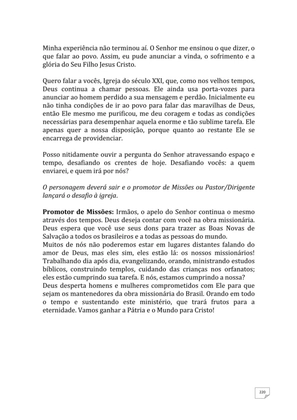 Teatro Missionário – Peças teatrais e jograis sobre Missões e Evangelização para igrejas evangélicas — page 220
