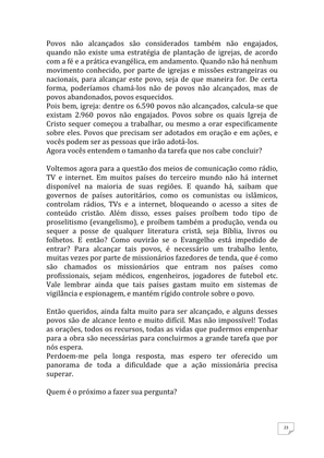 Teatro Missionário – Peças teatrais e jograis sobre Missões e Evangelização para igrejas evangélicas — page 23