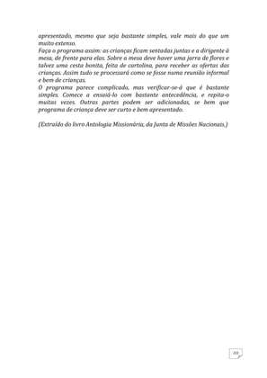 Teatro Missionário – Peças teatrais e jograis sobre Missões e Evangelização para igrejas evangélicas — page 222
