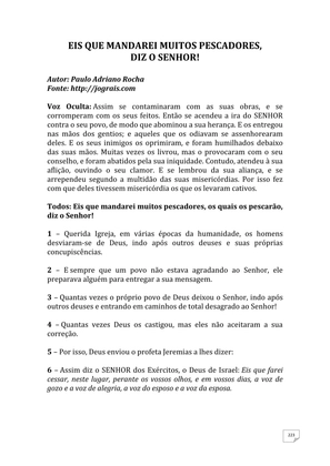 Teatro Missionário – Peças teatrais e jograis sobre Missões e Evangelização para igrejas evangélicas — page 223