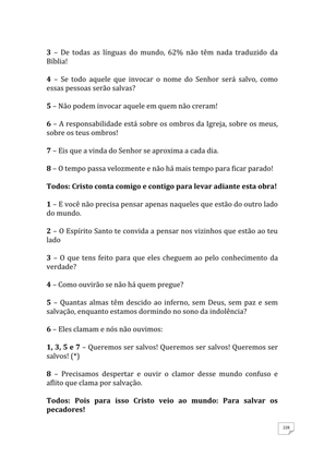 Teatro Missionário – Peças teatrais e jograis sobre Missões e Evangelização para igrejas evangélicas — page 228