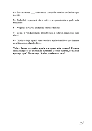 Teatro Missionário – Peças teatrais e jograis sobre Missões e Evangelização para igrejas evangélicas — page 230