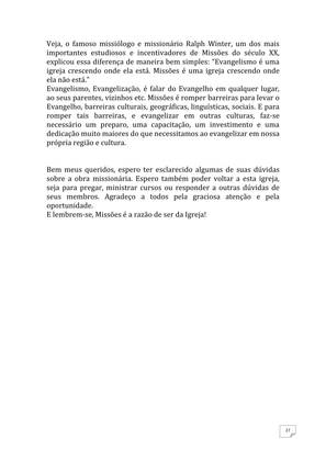 Teatro Missionário – Peças teatrais e jograis sobre Missões e Evangelização para igrejas evangélicas — page 27
