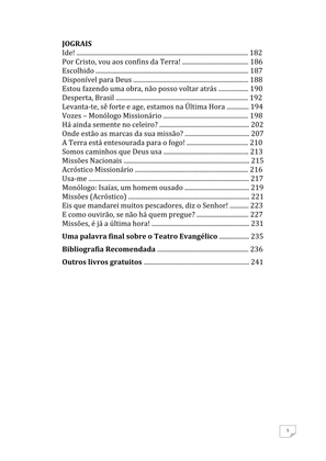 Teatro Missionário – Peças teatrais e jograis sobre Missões e Evangelização para igrejas evangélicas — page 5