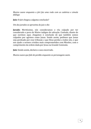 Teatro Missionário – Peças teatrais e jograis sobre Missões e Evangelização para igrejas evangélicas — page 42