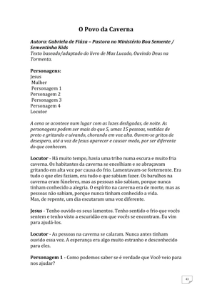 Teatro Missionário – Peças teatrais e jograis sobre Missões e Evangelização para igrejas evangélicas — page 43