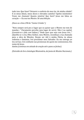 Teatro Missionário – Peças teatrais e jograis sobre Missões e Evangelização para igrejas evangélicas — page 50