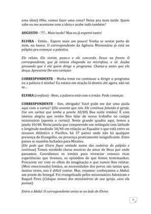 Teatro Missionário – Peças teatrais e jograis sobre Missões e Evangelização para igrejas evangélicas — page 55