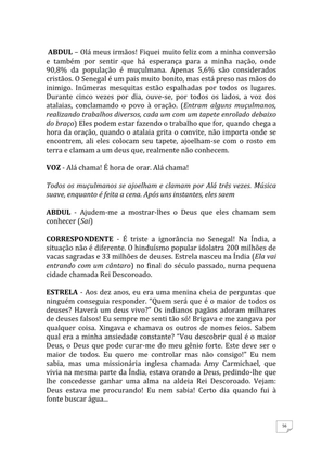 Teatro Missionário – Peças teatrais e jograis sobre Missões e Evangelização para igrejas evangélicas — page 56