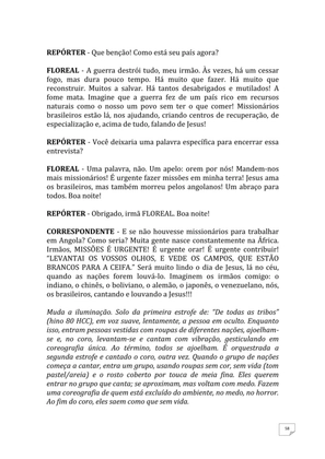 Teatro Missionário – Peças teatrais e jograis sobre Missões e Evangelização para igrejas evangélicas — page 58
