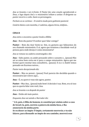 Teatro Missionário – Peças teatrais e jograis sobre Missões e Evangelização para igrejas evangélicas — page 63