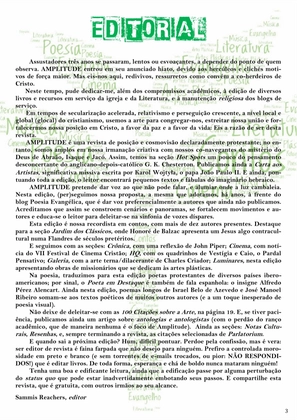 Revista Amplitude n.3 - Revista Cristã de Literatura e Artes — page 3