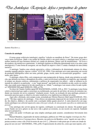 Revista Amplitude n.3 - Revista Cristã de Literatura e Artes — page 70