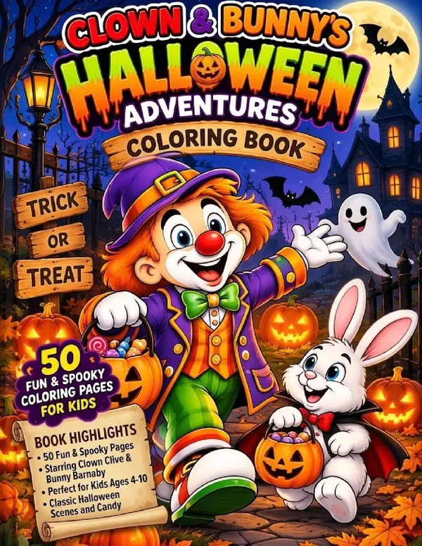 Coloring Book 31 Páginas (US carta) con portada color