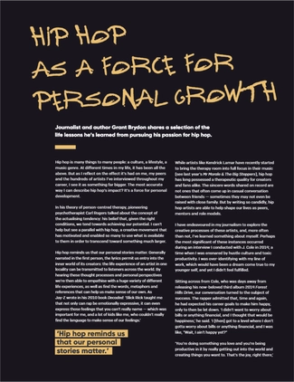 M Magazine 50 Years of Hip Hop Edition — page 36