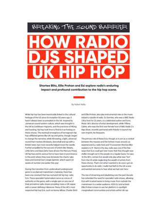 M Magazine 50 Years of Hip Hop Edition — page 40