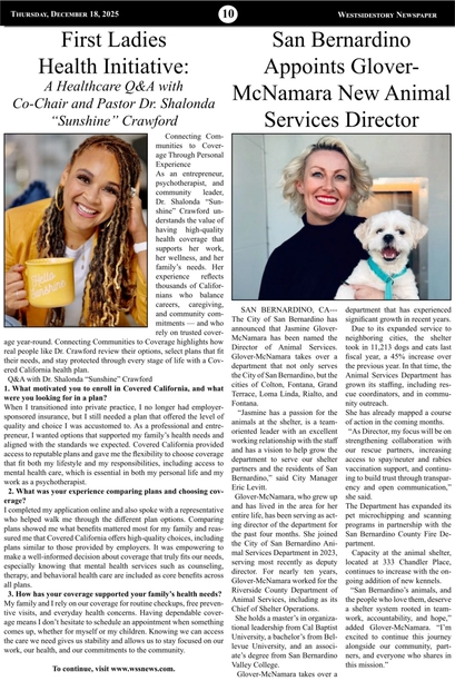WSSNews | Volume 39 No. 40 — page 10
