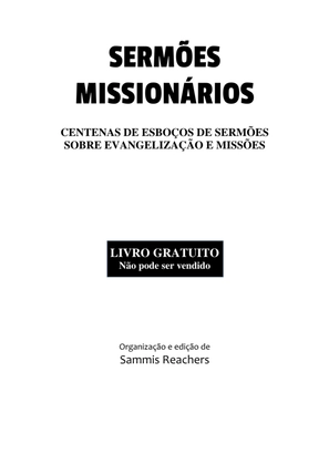 Sermões Missionários - Centenas de esboços de sermões sobre Evangelização e Missões — page 2