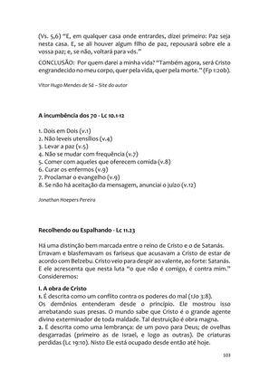 Sermões Missionários - Centenas de esboços de sermões sobre Evangelização e Missões — page 103