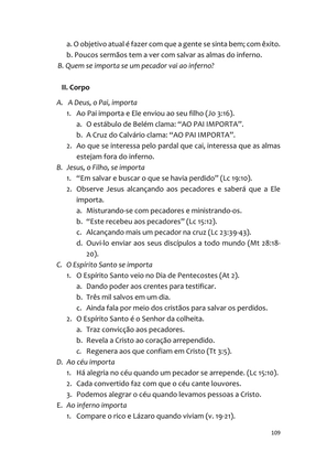 Sermões Missionários - Centenas de esboços de sermões sobre Evangelização e Missões — page 109